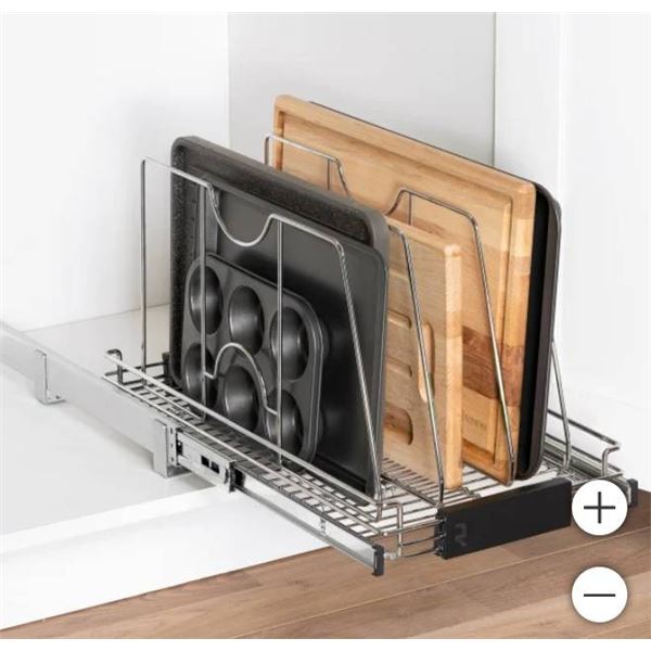 Richelieu Adjustable Pull-Out Pan Divider for Cookware Organization **No Accessories**
