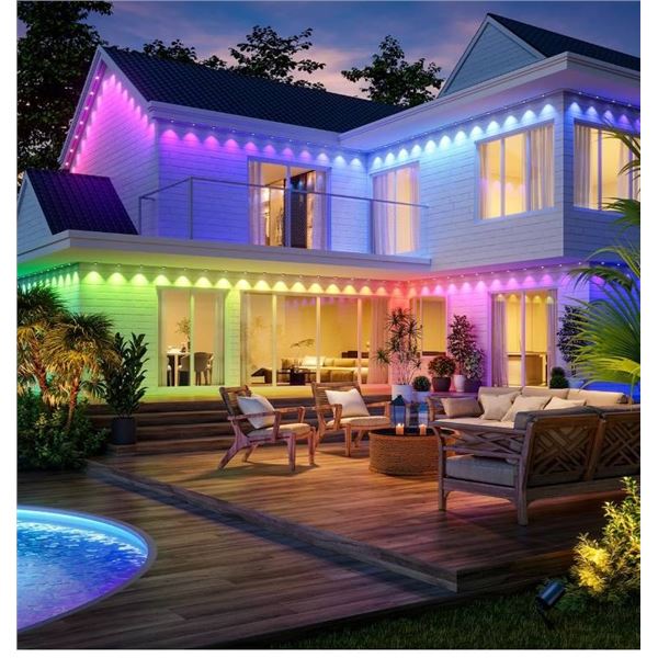 Govee Permanent Outdoor Lights 2, Model H705E, RGBWIC, 100 FT Length