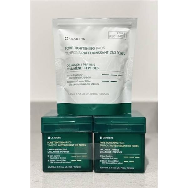Lot of Leaders Pore Tightening Pads With Collagen And Peptides