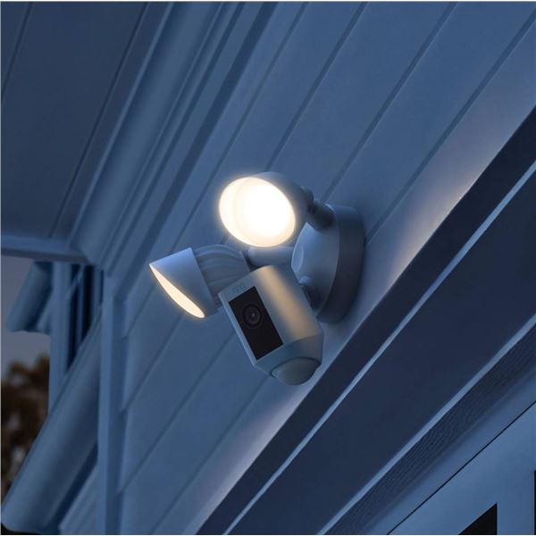 Ring Floodlight Cam Wired Plus with Two-Way Talk and 1080p HD Video