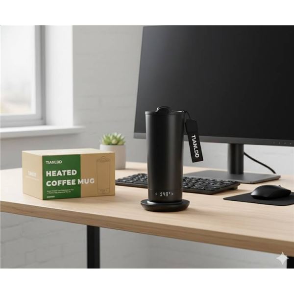 TIANLDD Smart Temperature Heated Travel Mug Model M5 Black