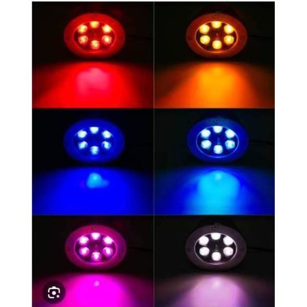 Smart RGB LED Landscape Light, Low Voltage, Bluetooth Control Multicolor