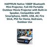 Image 2 : Happrun Model H1 Native 1080P Bluetooth Mini Projector with Built-in Speaker