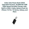 Image 2 : Anker Zolo Power Bank, 20,000mAh 30W High-Speed Portable Charger With Built-in USB-C Cable