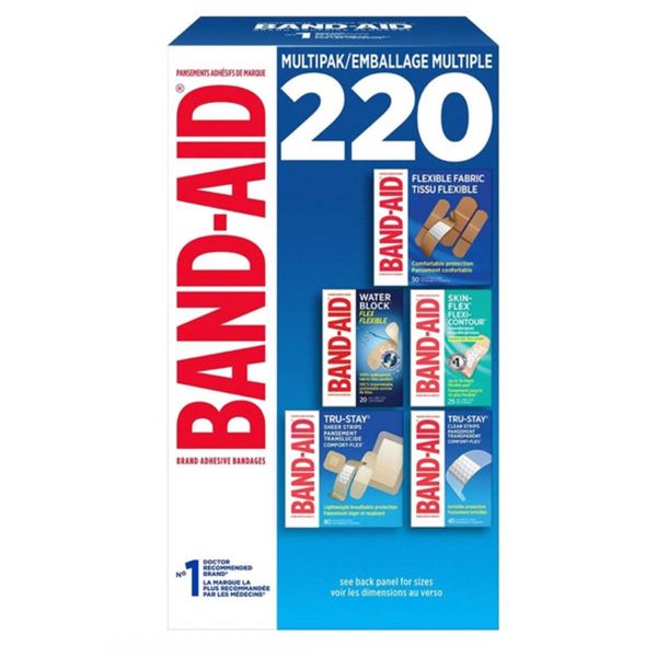 Band-Aid 220 Multi-Pak Adhesive Bandages