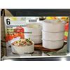 Image 2 : Case of 6 Signature Housewares Storage Bowls With Vented Lids