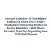 Image 3 : Skylight 15-Inch Digital Calendar with Smart Touchscreen for Family Scheduling White