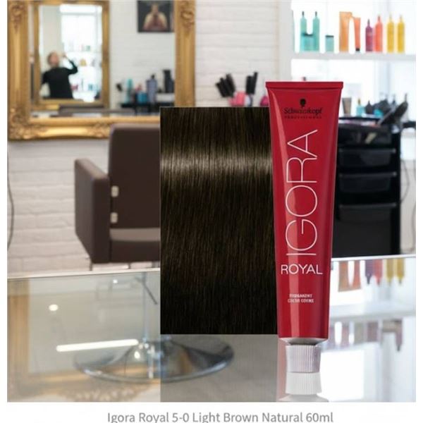 Lot of 60 – Schwarzkopf Igora Royal Permanent Hair Color IR 5-0 60 ml