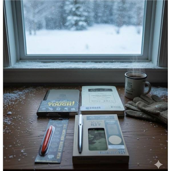 Lot of Rite In The Rain All-Weather Writing Kit With Notebook, Pen, and Holder