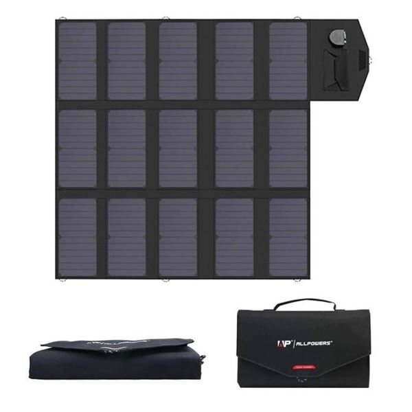 Allpowers Solar Charger 100W Foldable Panel with Dual 5V USB18V Outputs