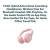Image 3 : TOZO HT2 Hybrid Active Noise Cancelling Wireless Over-Ear Headphones, 60H Playtime, Hi-Res Audio Pin