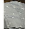 Image 3 : Roots Blue Sheet Set with Leaf Design Queen Size **White Not Included**