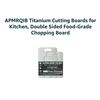 Image 4 : APMRQIB Titanium Cutting Board Set of 3, 100% Pure Titanium Cutting Boards for Kitchen, Double-Sided