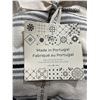 Image 2 : Package of 8 Hand Towels  Made in Portugal with Black and White Assorted Designs