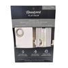 Image 2 : Beautyrest Platinum Grommet 100% Blackout Curtain Panel Pair, 52in x 90in, White 2Pack