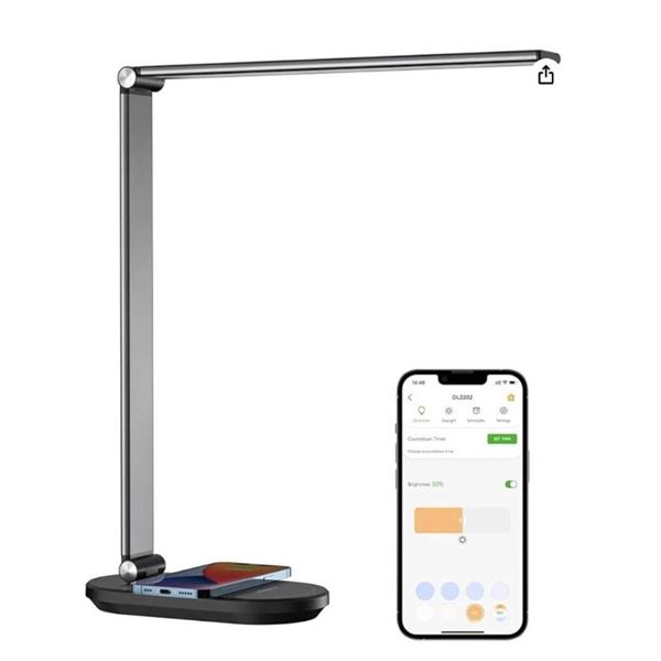 Lot of 2 – VOCOlinc DL2202 Smart Desk Lamp Compatible With Apple HomeKit