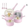 Image 1 : Melenta 11-Piece Ceramic Coating Non-Stick Cookware Set