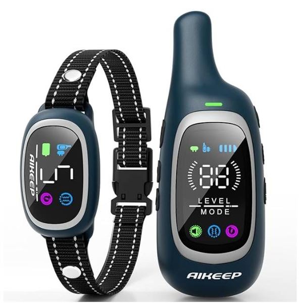 2-in-1 Dog Shock Collar and Bark Collar for Dogs – 3300FT Dog Training Collar with Remote