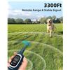 Image 2 : 2-in-1 Dog Shock Collar and Bark Collar for Dogs – 3300FT Dog Training Collar with Remote