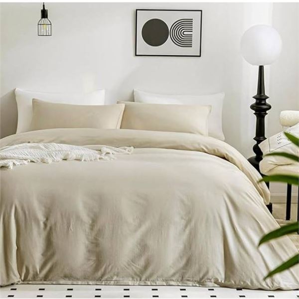 JELLYMONI Cotton Duvet Cover King Size **No Comforter**