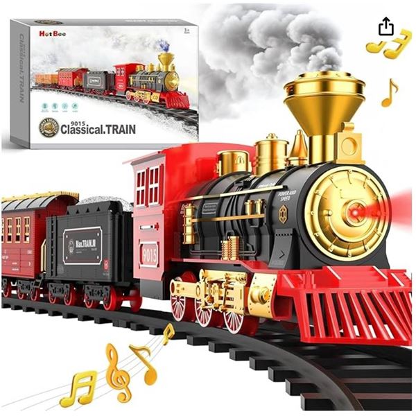 Hot Bee 9015 Classical Train Set With Locomotive And Carriages