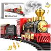 Image 1 : Hot Bee 9015 Classical Train Set With Locomotive And Carriages