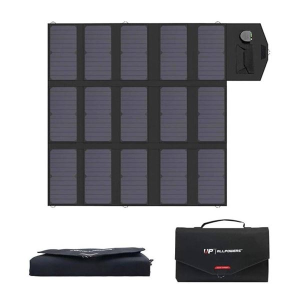 ALLPOWERS 100W Solar Panel Foldable With Dual 5V USB and 18V DC Output