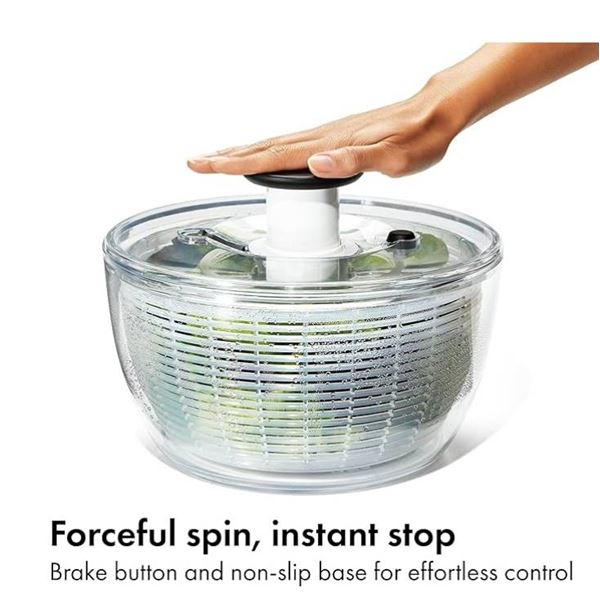 OXO Good Grips Salad Spinner with Clear Bowl and Lid