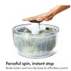 Image 1 : OXO Good Grips Salad Spinner with Clear Bowl and Lid