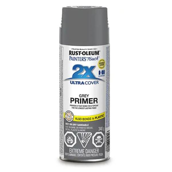 Rust-Oleum Painters Touch 2X Ultra Cover Gray Primer Spray (6x 340g)