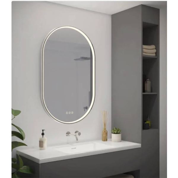 Artika Royce Oval LED Mirror with Integrated Defogger