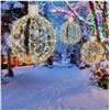 Image 1 : Outdoor Christmas Ball Lights, Foldable Sphere Lights with 70 LED Fairy Lights