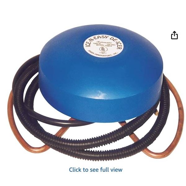 Farm Innovators Model H-4815 Economical Floating De-Icer for Metal Tanks, 1,500-Watt