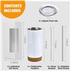 Image 1 : Pack of 6 Bemers Sublimation Tumbler Set 17oz White