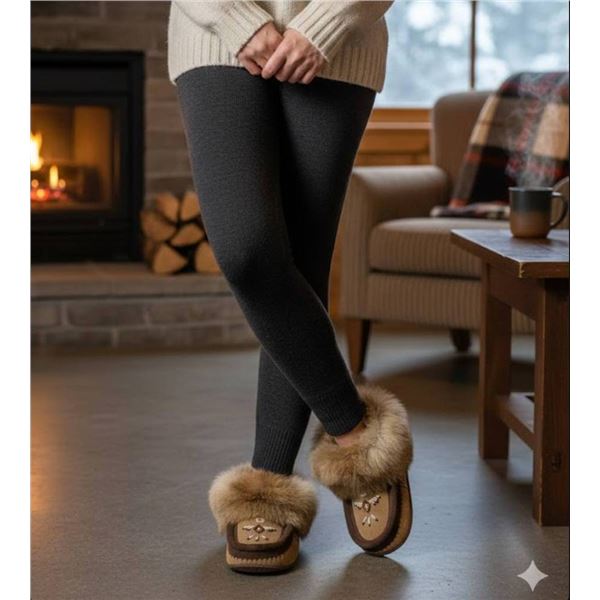 Eugene Cloutier Surviving Canadian Classic Mukluk Slippers 6773L, Size 6