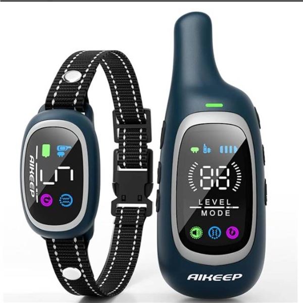 2-in-1 Dog Shock Collar and Bark Collar for Dogs – 3300FT Dog Training Collar with Remote