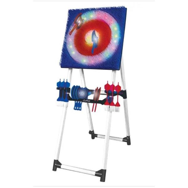 East Point Light Up Axe Throw Set with 1 x Light Up Axe Throw Target, 8 x Light Up Throwing Axes, 6 