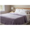 Image 1 : Lavender Quilted Mattress Cover, Twin Size