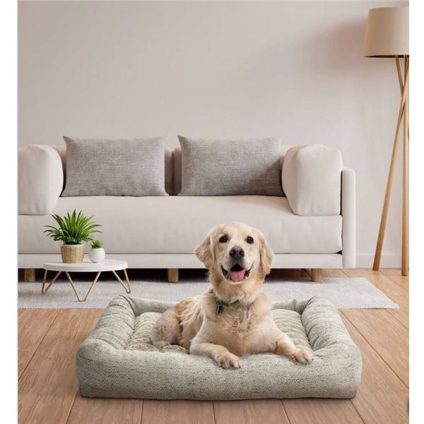 Kirkland Signature 32″ X 42″ Channeled Bolster Pet Bed