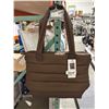 Image 2 : Lole Puffer Tote Bag With Integrated Luggage Strap and Laptop Pocket
