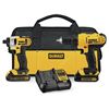 Image 1 : DEWALT DCK240C2 20V MAX Cordless Drill/Driver, Impact Driver, Battery & Charger Combo Kit