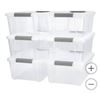 Image 1 : Pack of 6 Tuff Store Latchbox 12.2 Liters (3.2 Gallons) Storage Solution