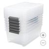 Image 2 : Pack of 6 Tuff Store Latchbox 12.2 Liters (3.2 Gallons) Storage Solution