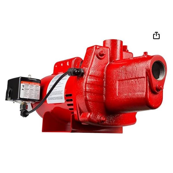 Red Lion RJS-50-PREM Premium Shallow Well Jet Pump, 1/2 HP, 115/230V