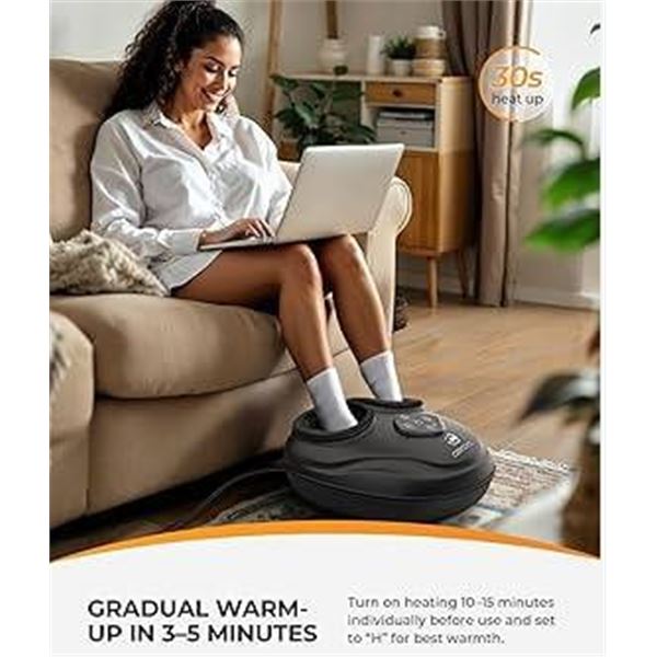 CooCoco CO-5503RC Foot Massager with Heat and Remote Control