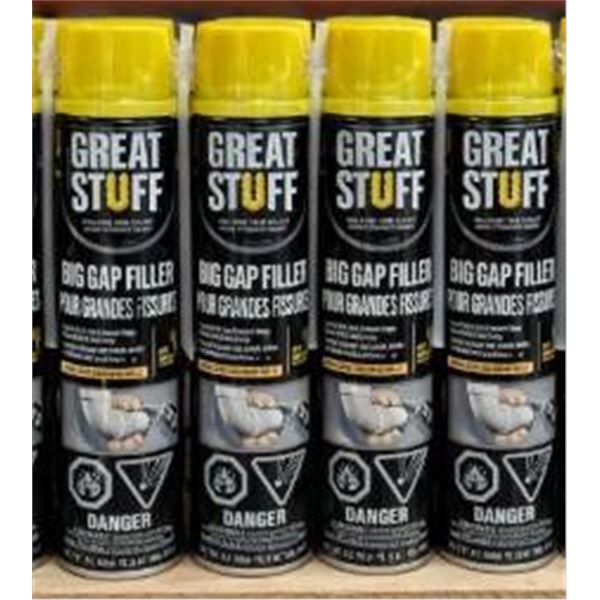 Great Stuff Big Gap Filler Foam Sealant, 12 Total, 12 oz Cans