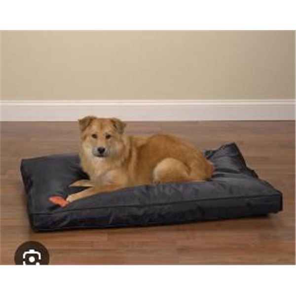 Rectangular Memory Foam Dog Bed-  Black 3’x2′