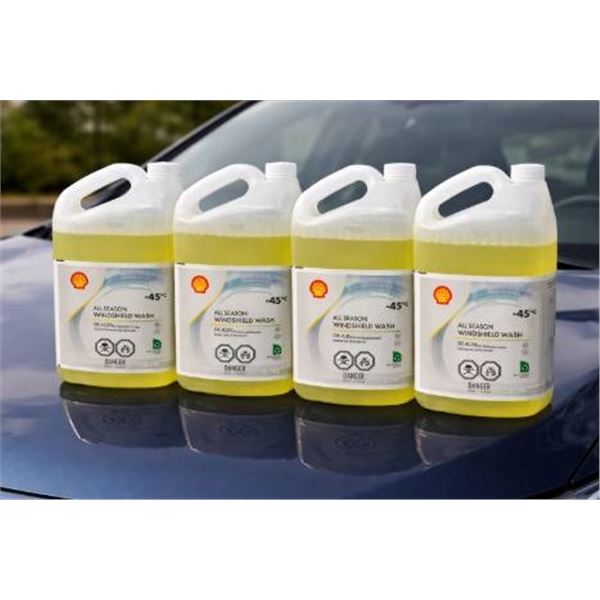 3 Cases of Shell All Season Windshield Wash (-45°C), 4 x 3.78L Per Case