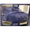 Image 4 : King Size Comfy Bamboo World 7-Piece Chopaa Polka Dot Bed in a Bag – Sheet Set with 2 pillo