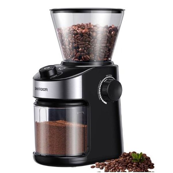 Shardor Burr Coffee Grinder With Digital Timer Display, Model CG836B